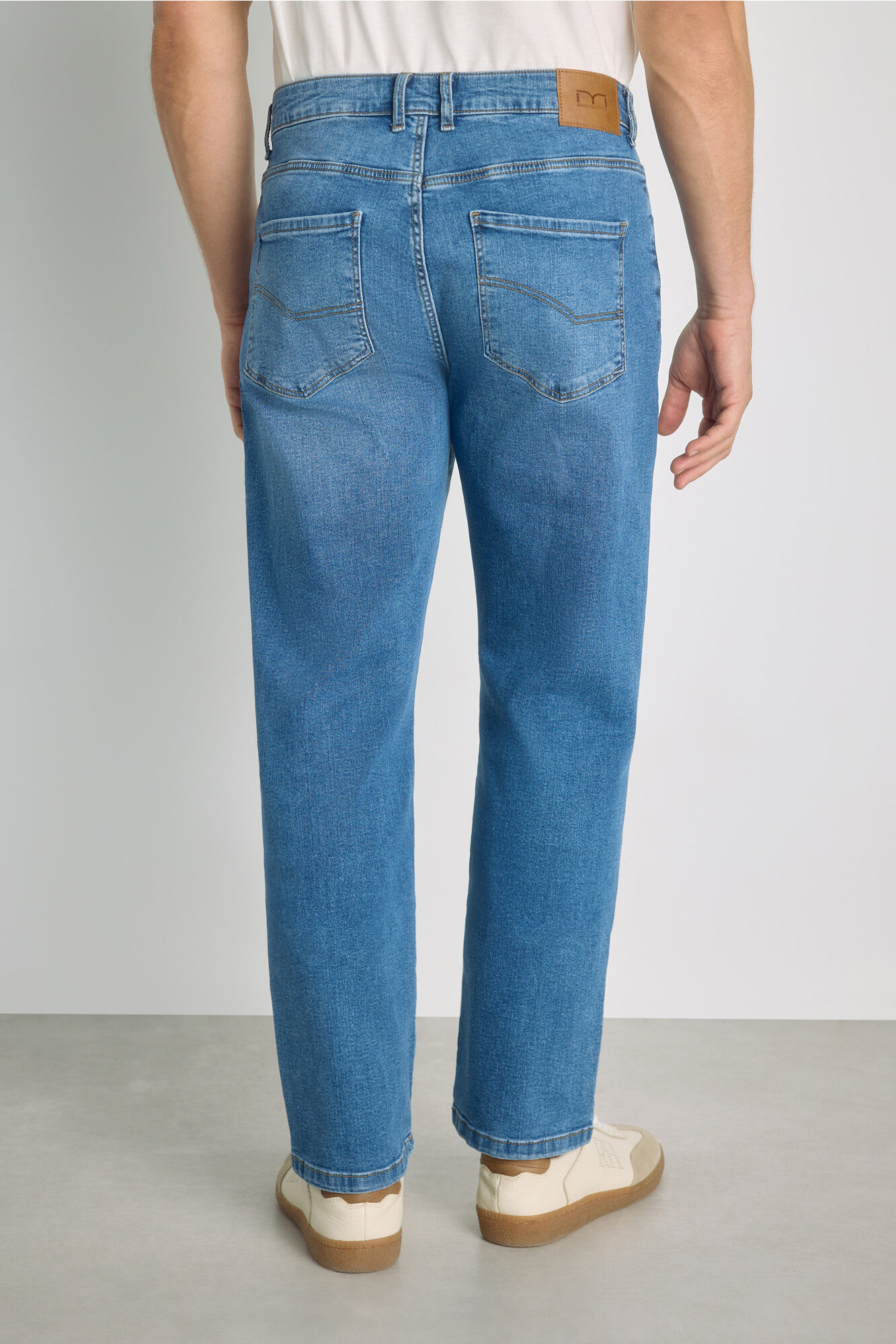 Milano Pantal&oacute;n de mezclilla de corte recto Azul