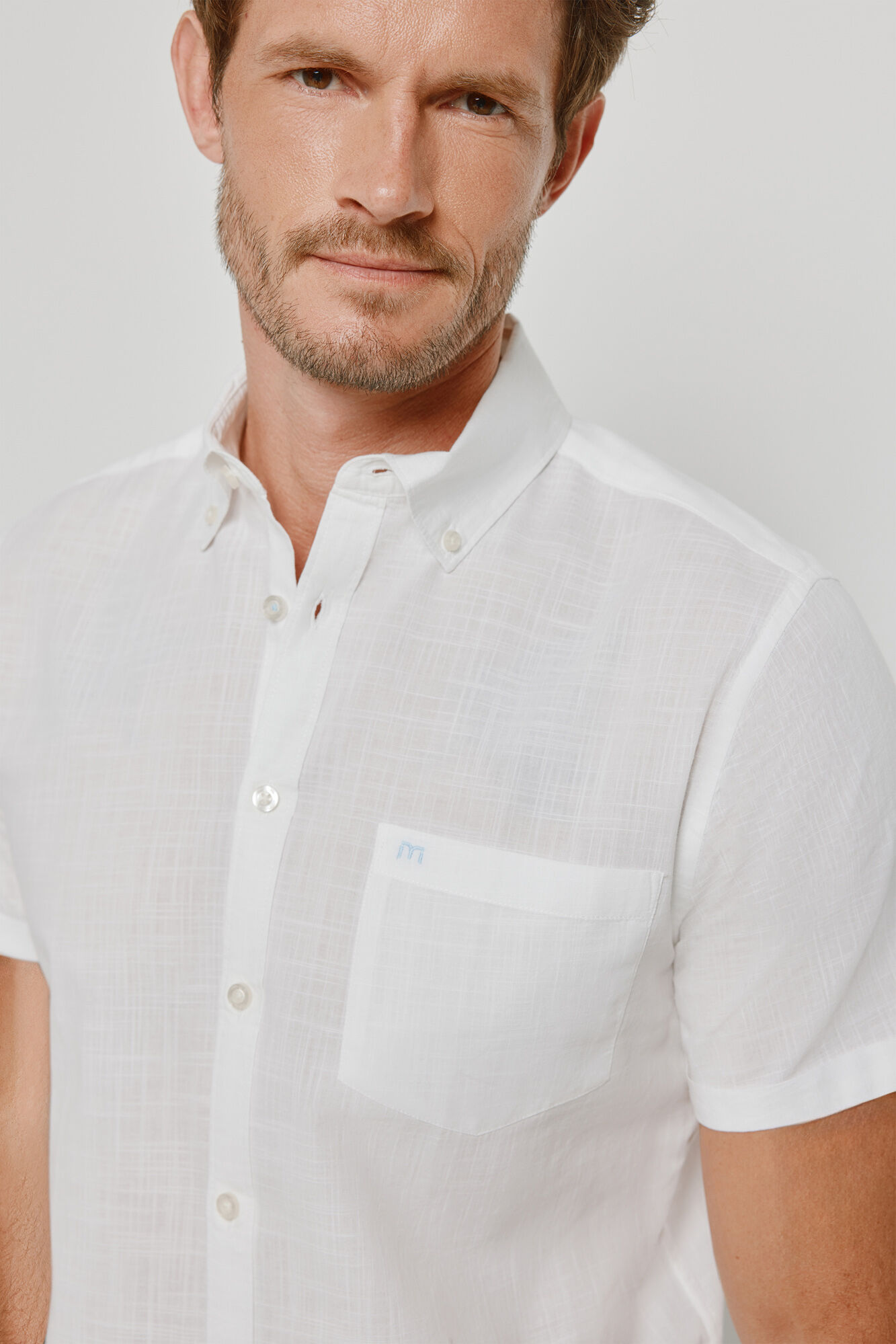 Milano Camisa lisa de manga corta