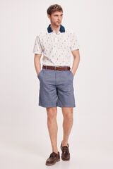 Milano Bermuda Oxford Algod&oacute;n Navy