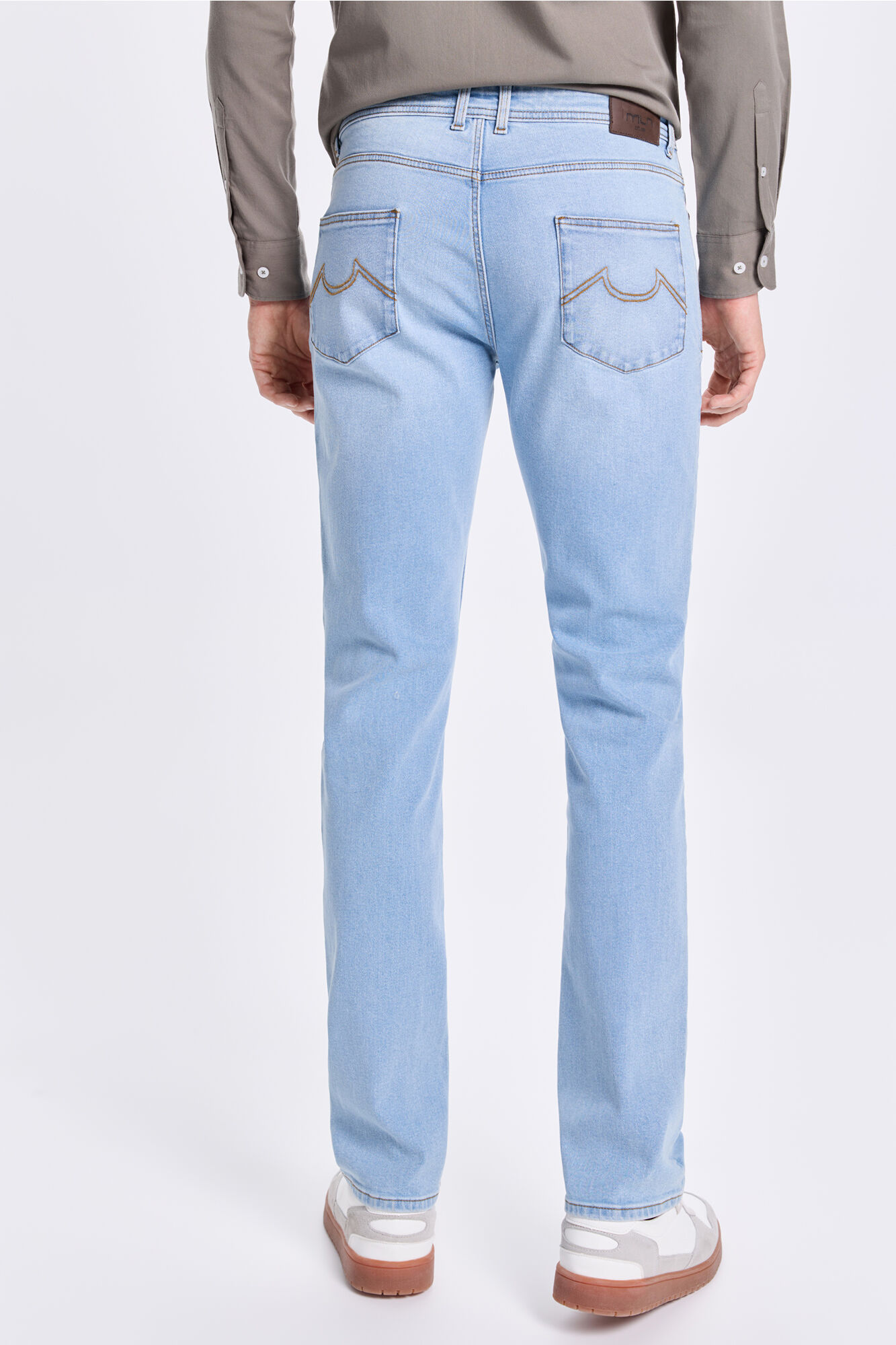 Milano Pantal&oacute;n denim ajustado Azul