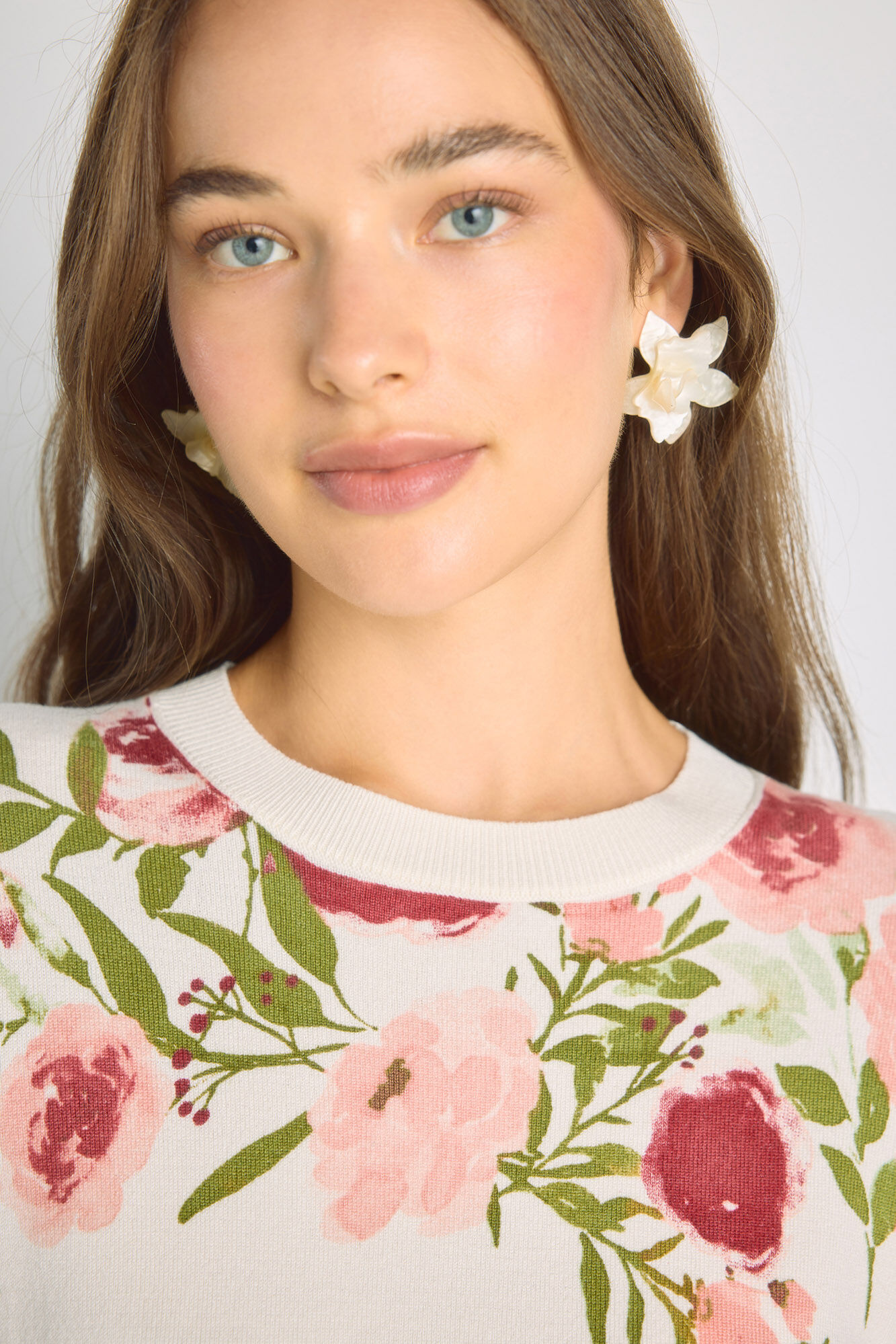 Milano Su&eacute;ter estampado cuello redondo