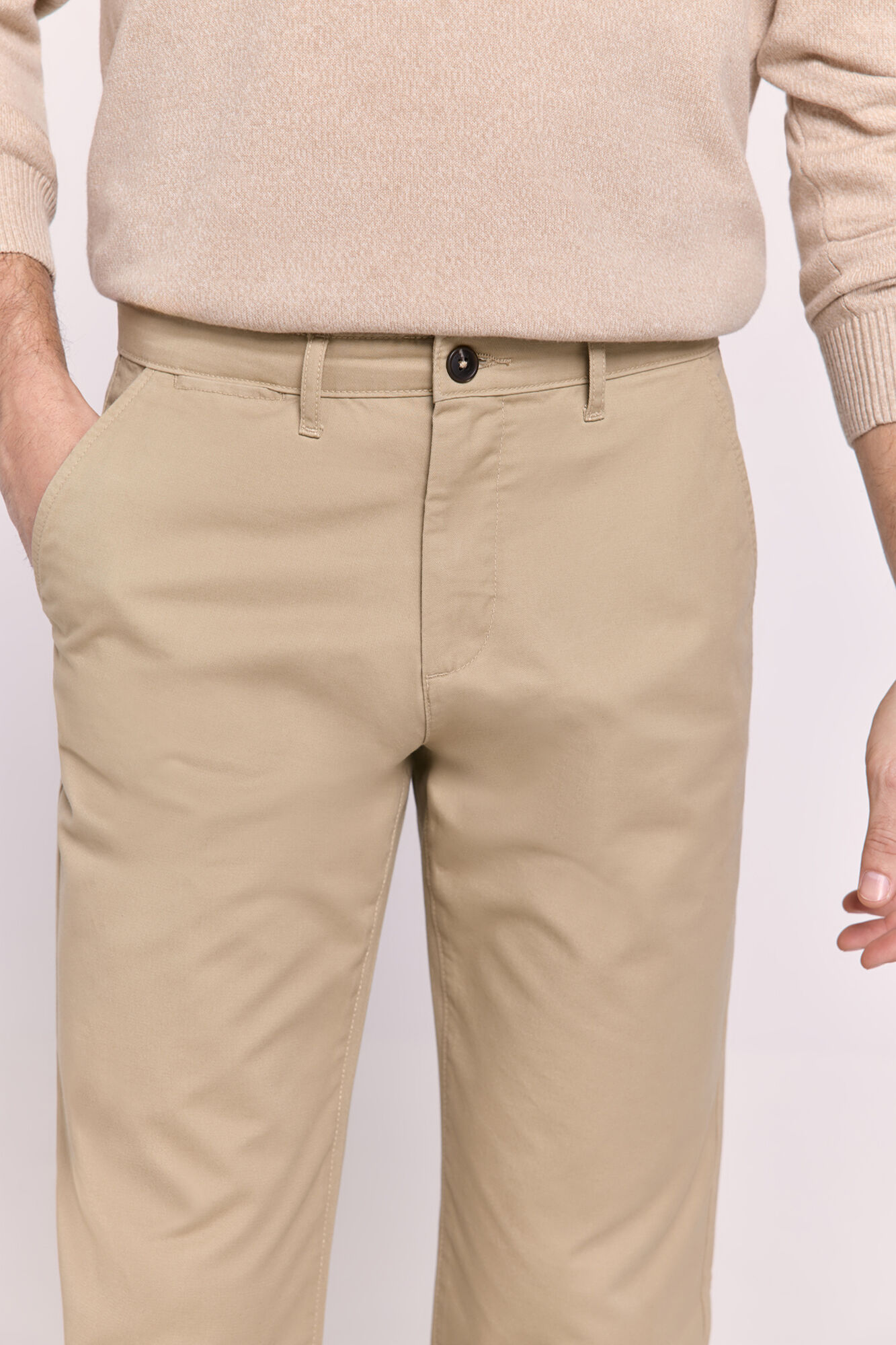 Milano Pantal&oacute;n chino regular fit Beige