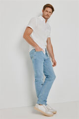 Milano Pantal&oacute;n de mezclilla slim fit Azul