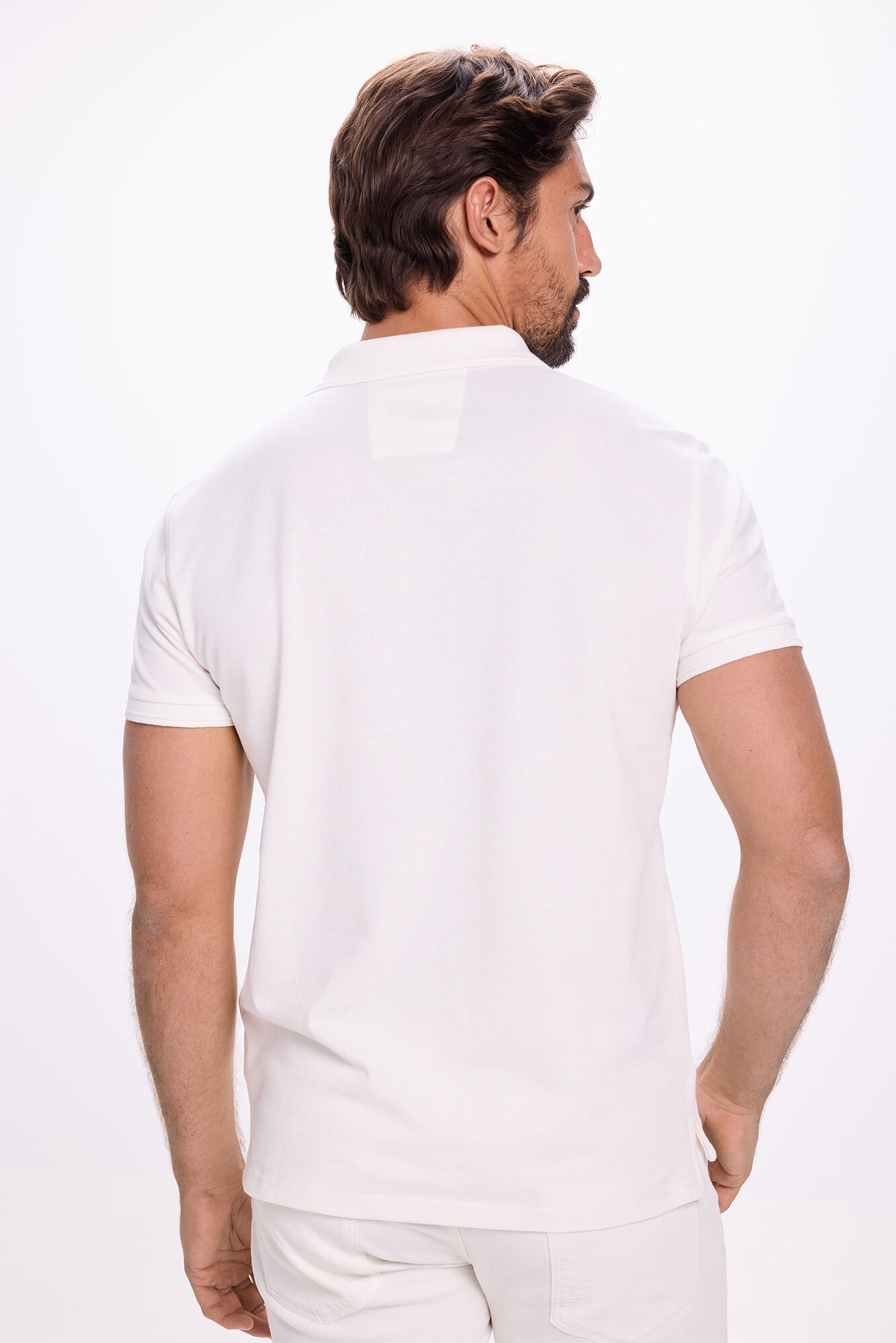 Milano Polo b&aacute;sico de piqu&eacute; Blanco