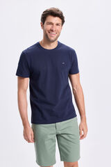 Milano Playera básica de piqué Navy