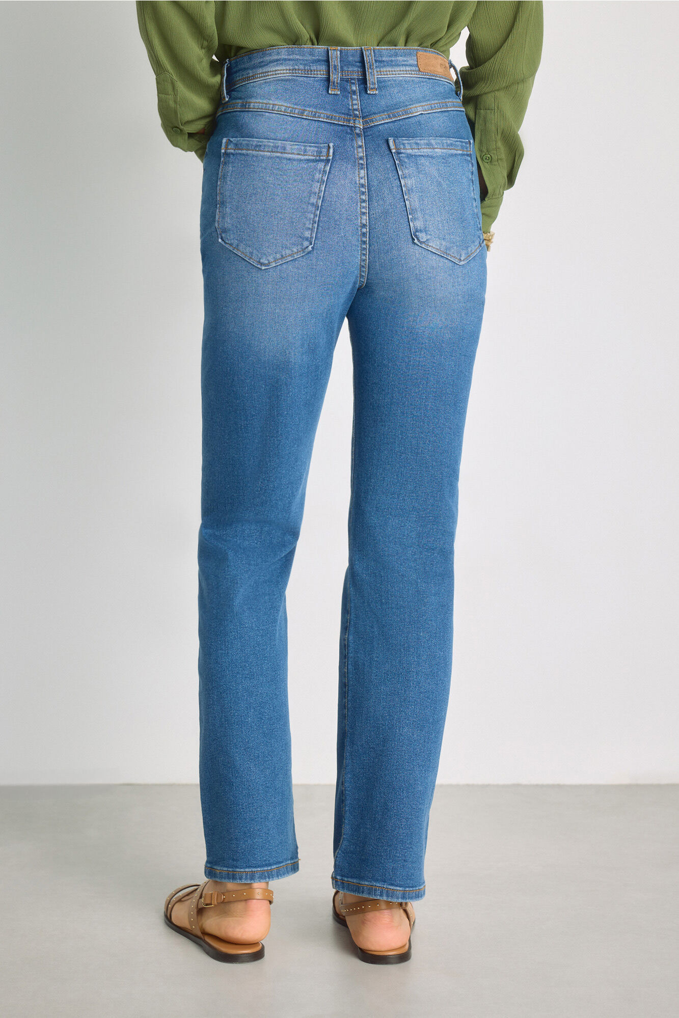 Milano Pantal&oacute;n de denim regular Azul