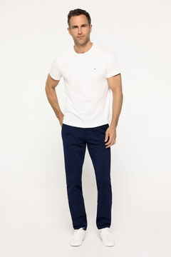 Fifty Outlet Pantalón Chino Liso Navy