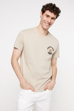 Fifty Outlet Playera manga corta. 100% algodón. Gris Claro
