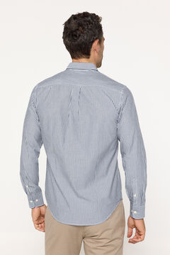 Fifty Outlet Camisa Popelín Rayas Azul