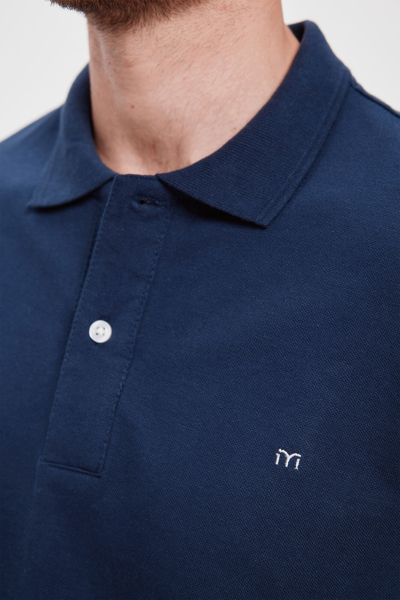 Milano Polo B&aacute;sico Piqu&eacute;&nbsp; Navy