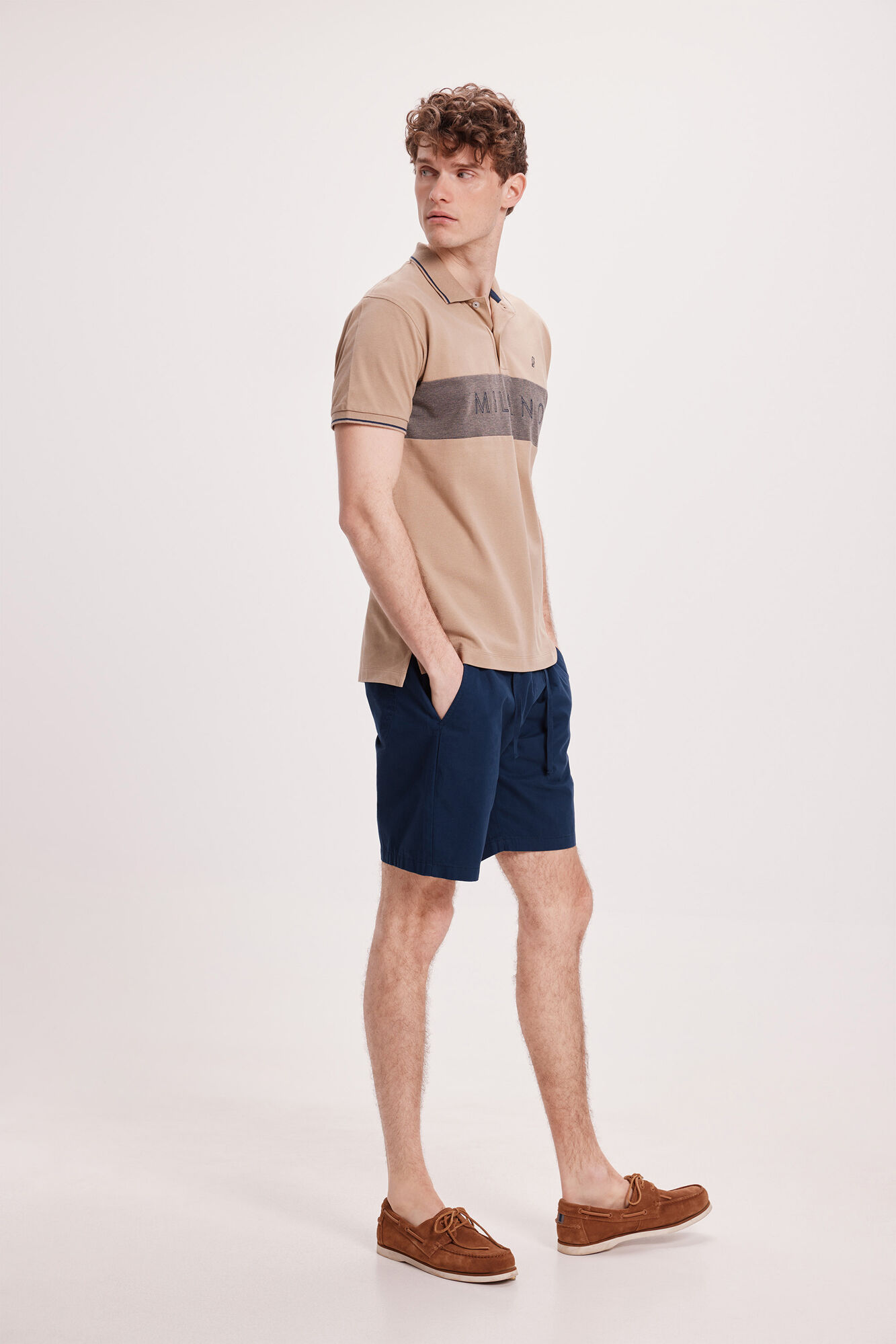 Milano Polo Piqu&eacute; Tejido Contraste