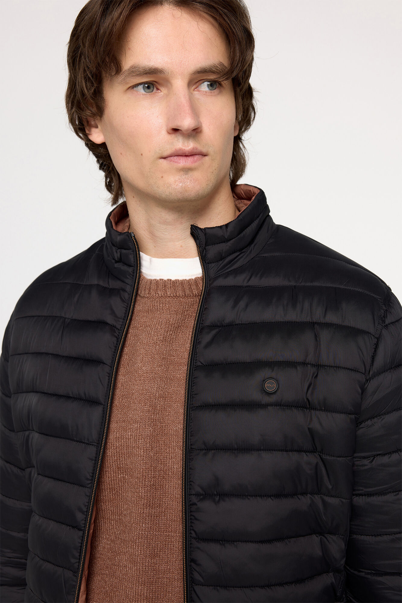 Milano Chaqueta Acolchada Reversible Negro