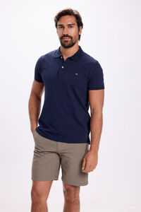 Fifty Outlet Polo básico de piqué Navy