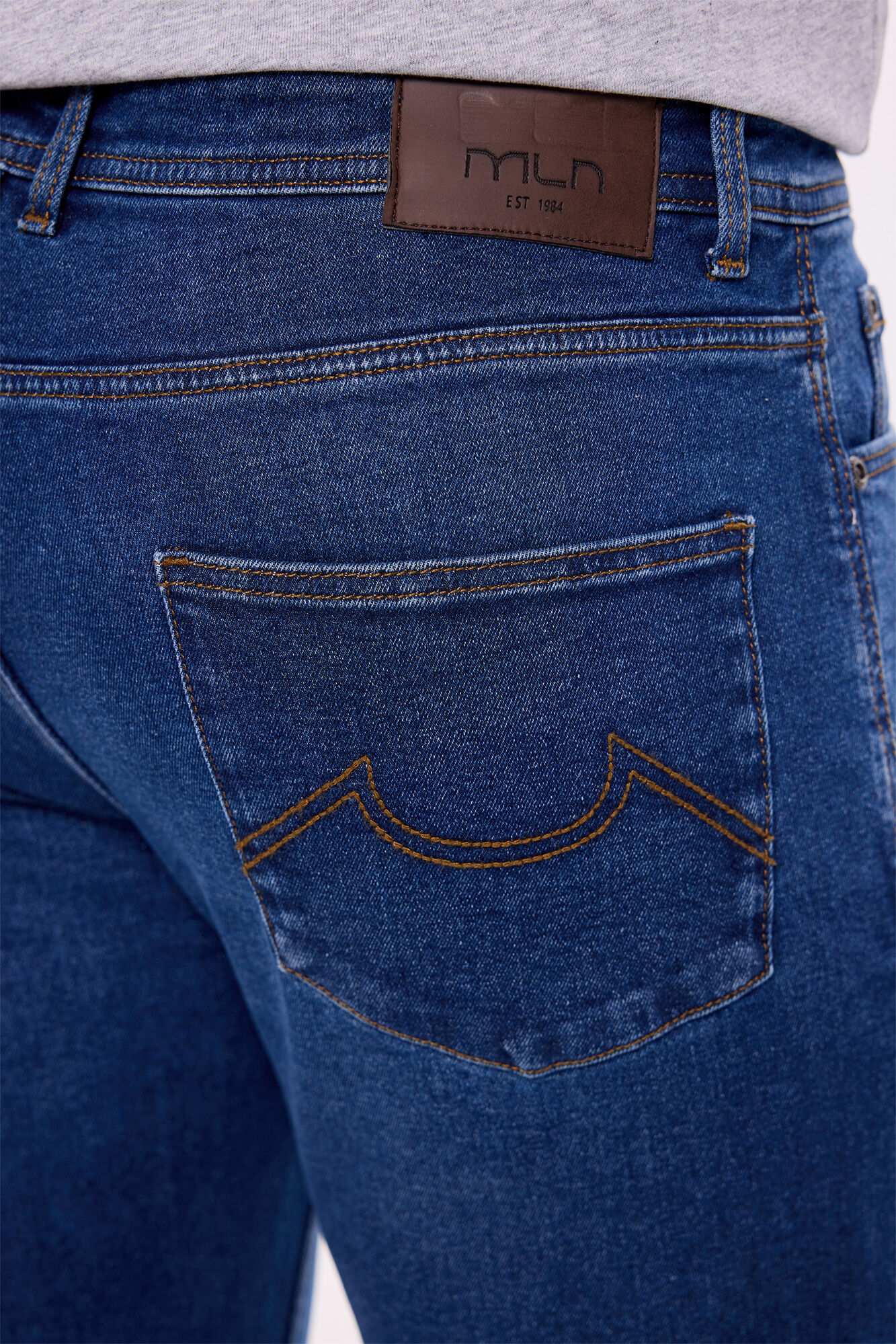 Milano Pantal&oacute;n denim ajustado Azul