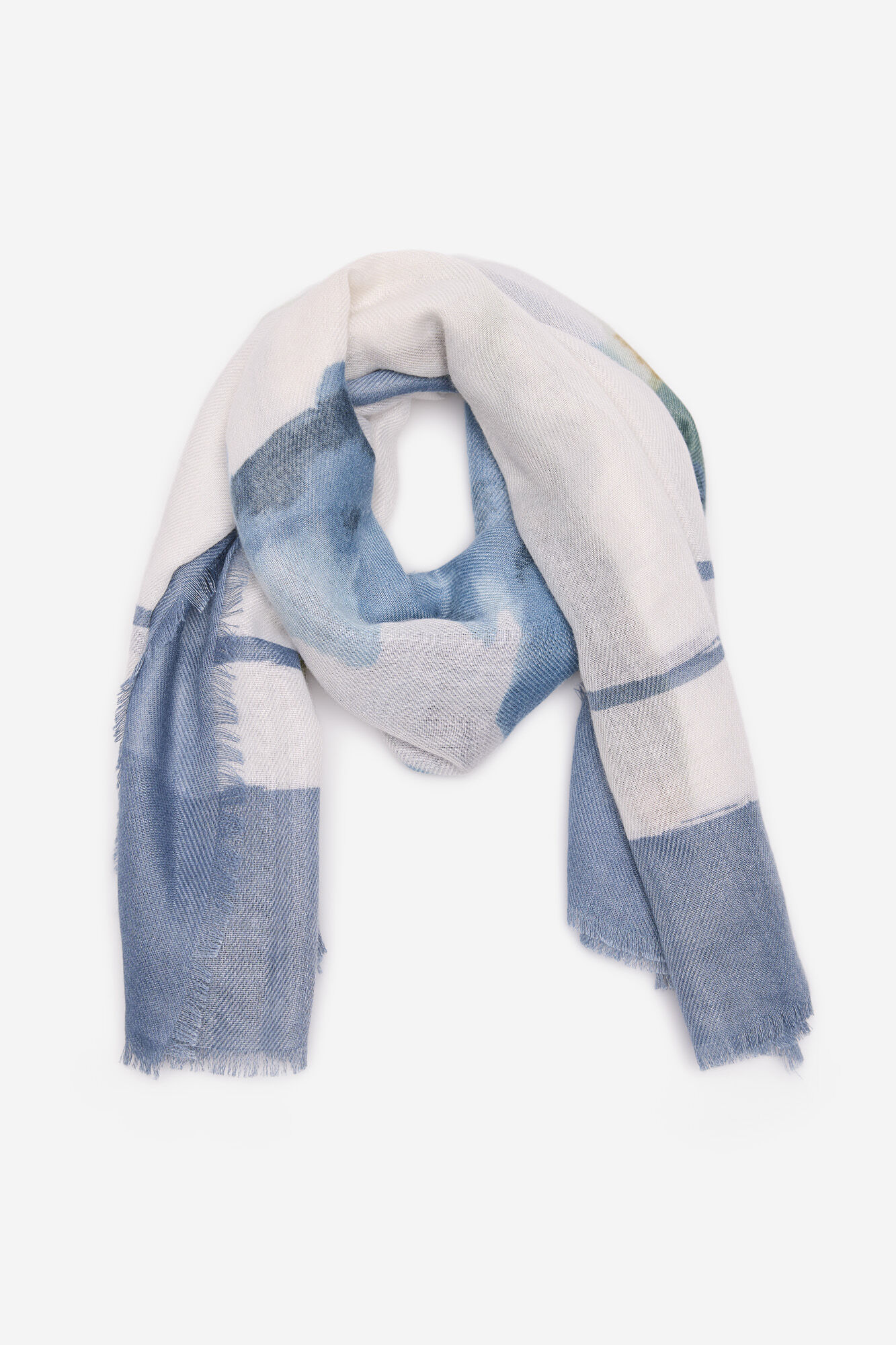 Milano Pa&ntilde;uelo estampado flores azules