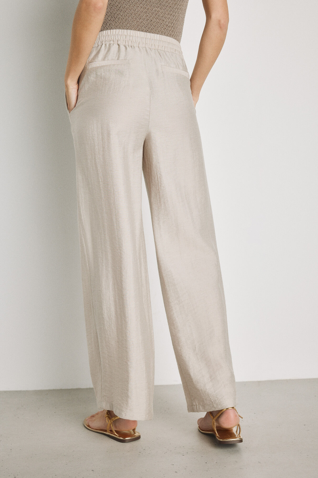 Milano Pantal&oacute;n ancho Gris Claro