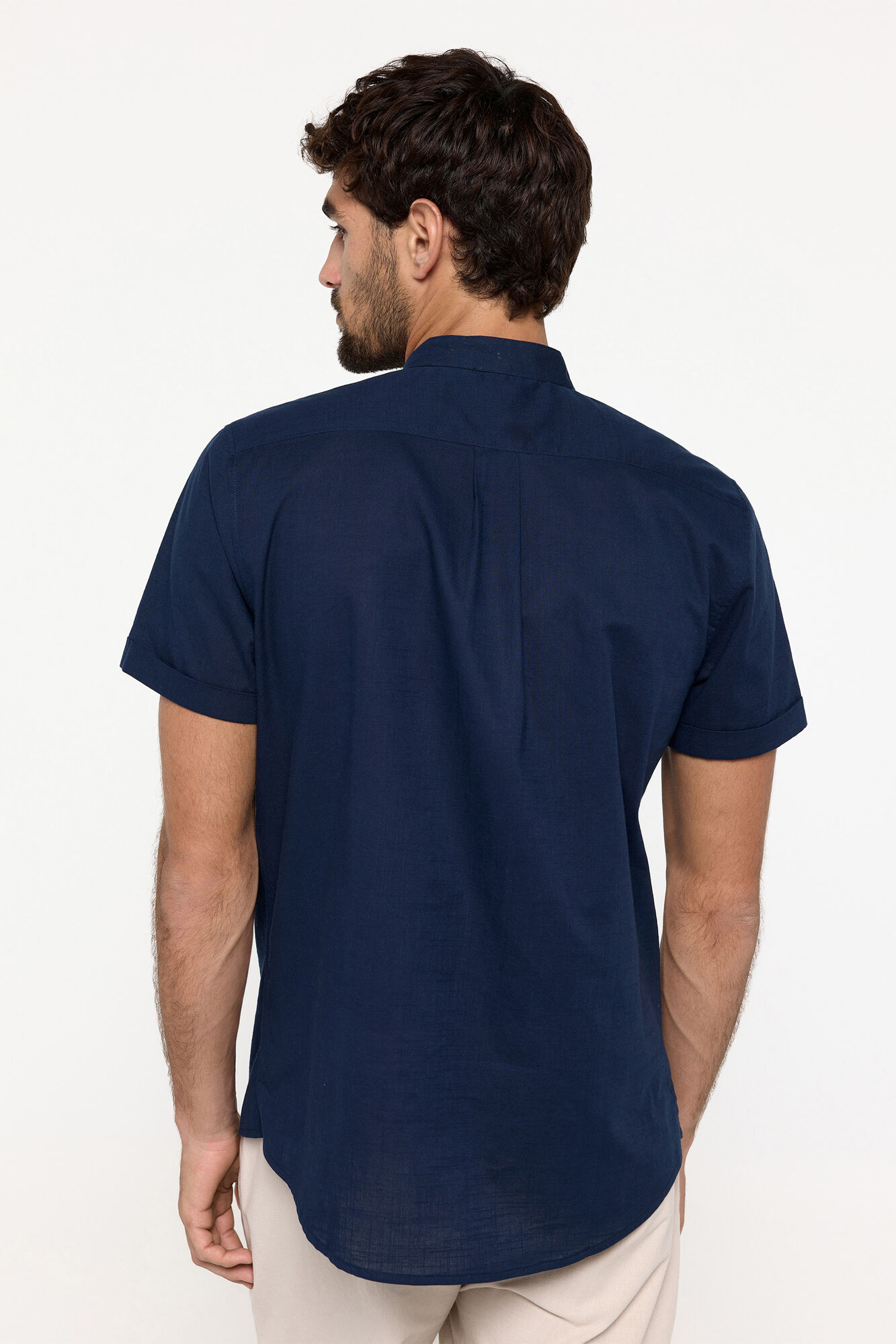 Milano Camisa mao polera Navy