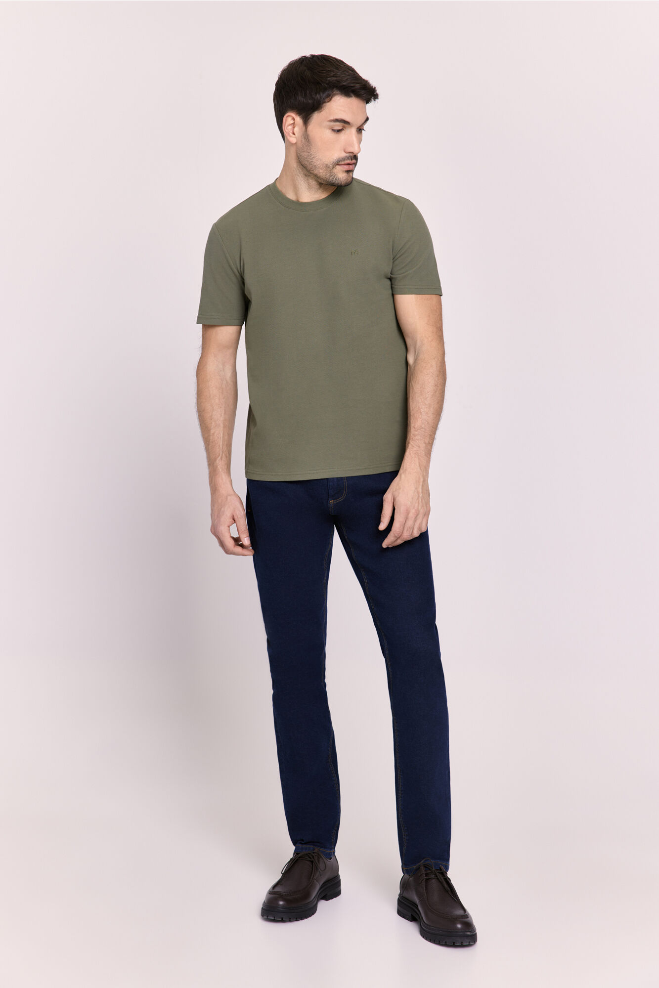 Milano Playera b&aacute;sica con logo bordado