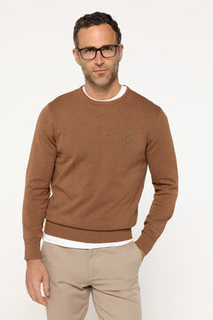 Fifty Outlet Jersey cuello caja algodón Gris