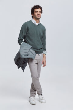 Fifty Outlet Pantalón Slim 5 Bolsillos Gris