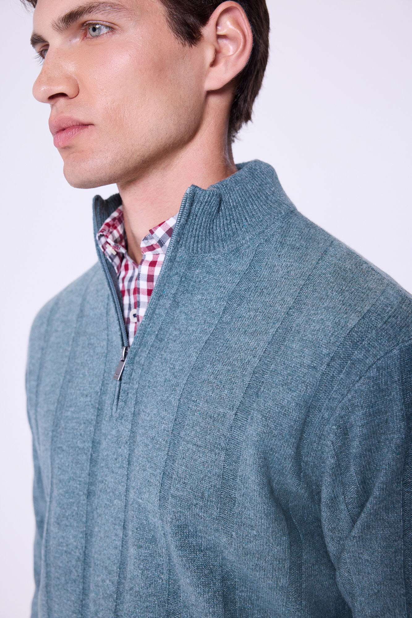 Milano Jersey con cierre de media cremallera