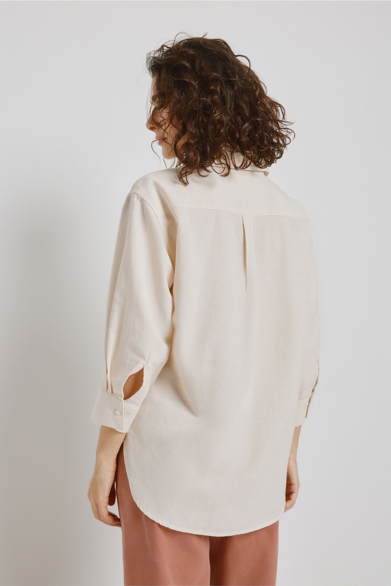 Milano Camisa cuello camisero Beige