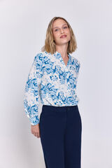Milano Blusa fluida Azul turquesa