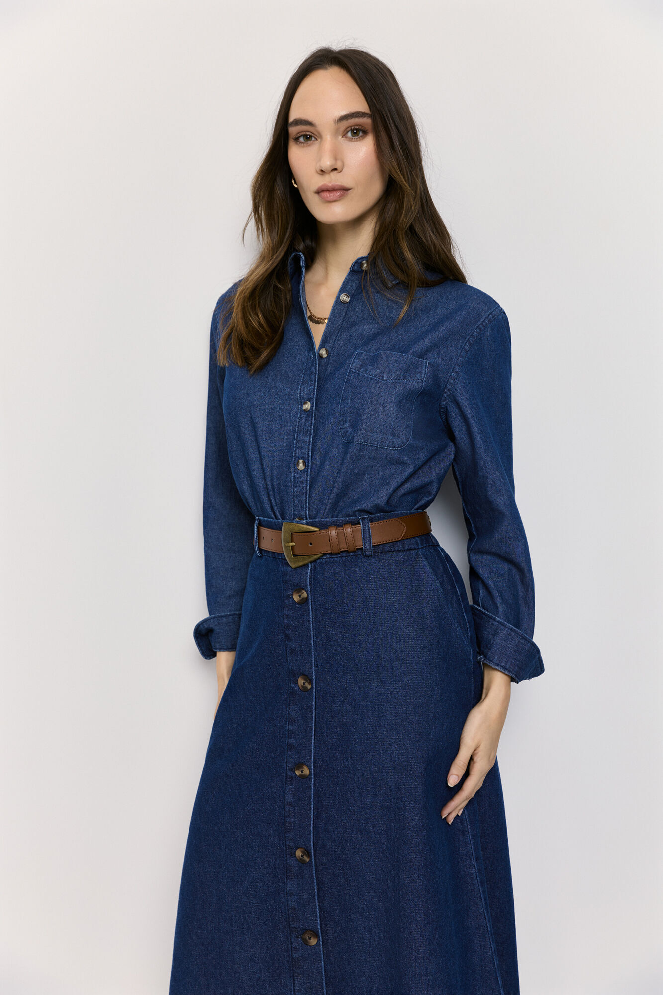 Milano Camisa de denim Azul