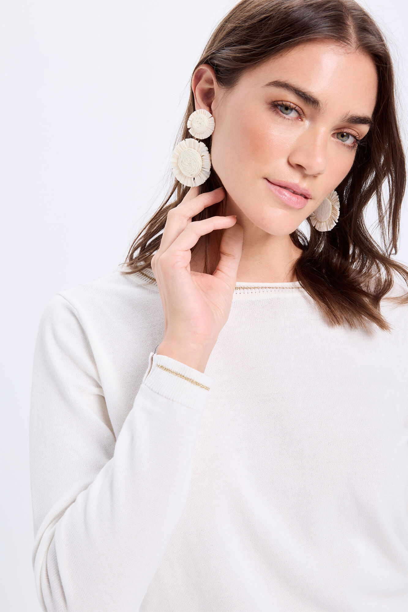 Milano Jersey de algod&oacute;n con detalle de lurex