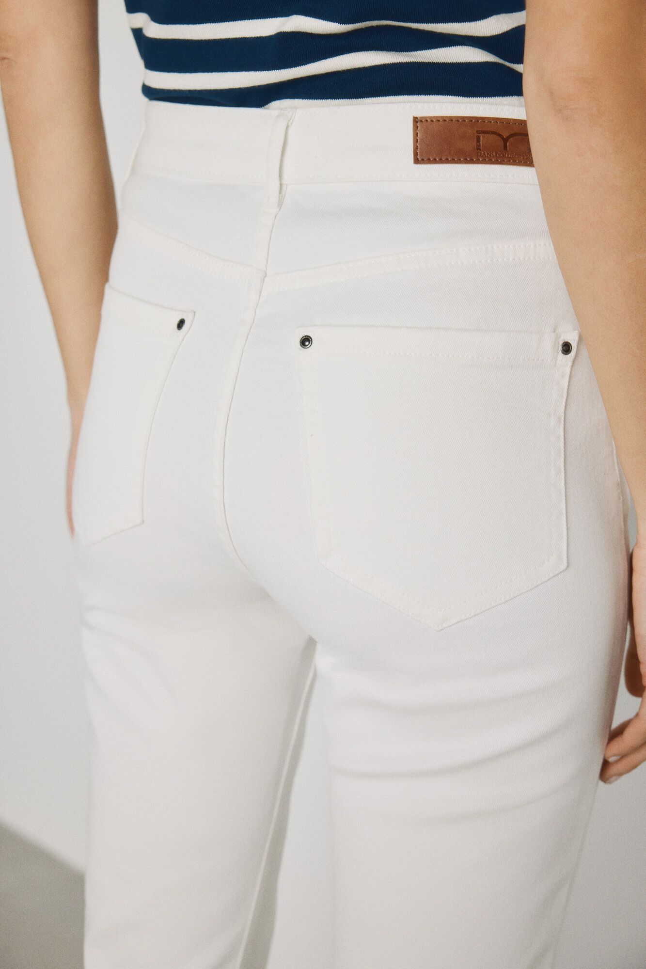 Milano Pantal&oacute;n denim color Blanco