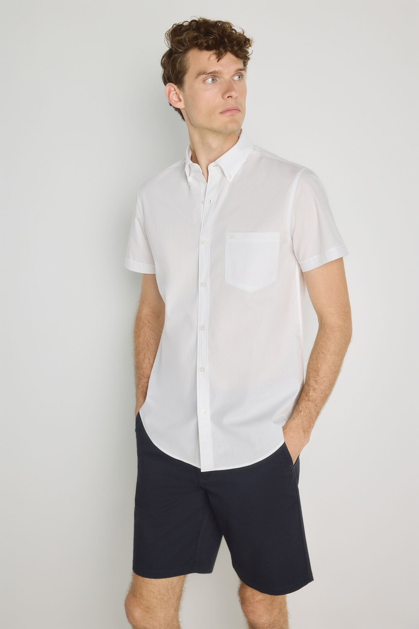 Milano Camisa lisa de manga corta