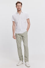Fifty Outlet Pantalón chino liso Kaki Claro