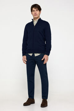 Fifty Outlet Pantalón Chino Liso Navy