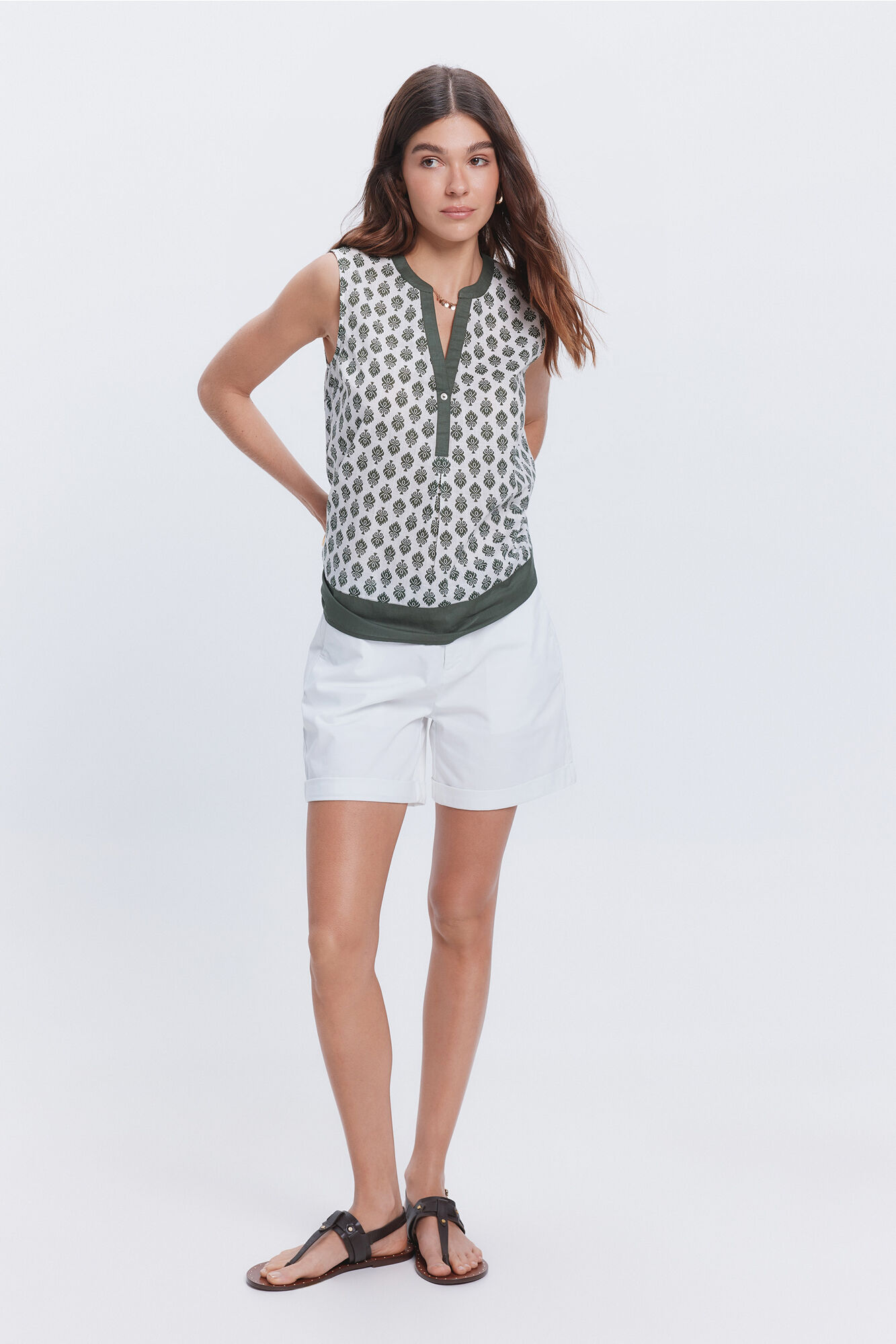 Milano Blusa fluida estampada