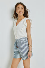 Milano Blusa con volantes Blanco