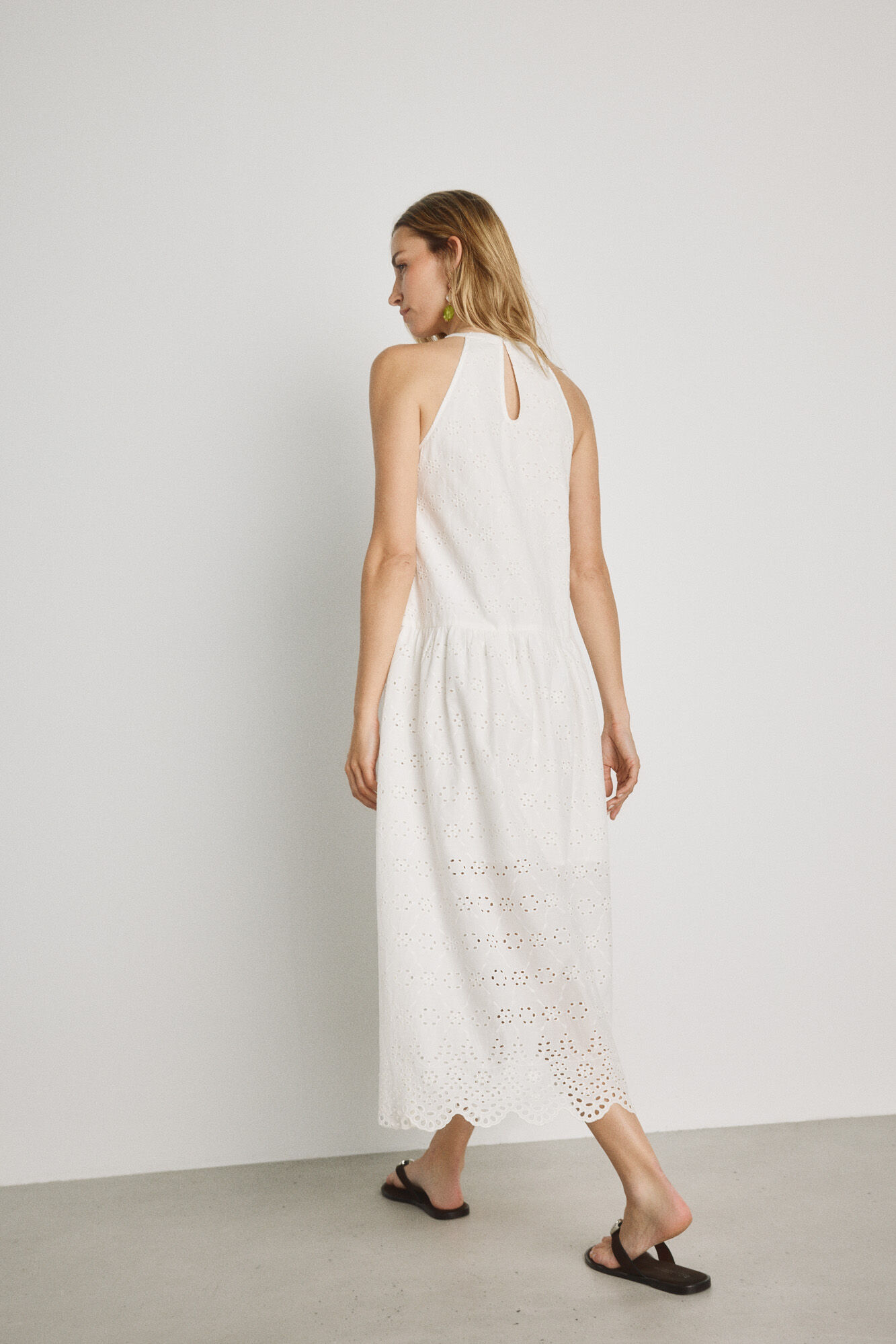 Milano Vestido bordado Blanco