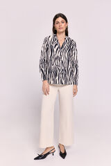 Milano Blusa escote en v Beige