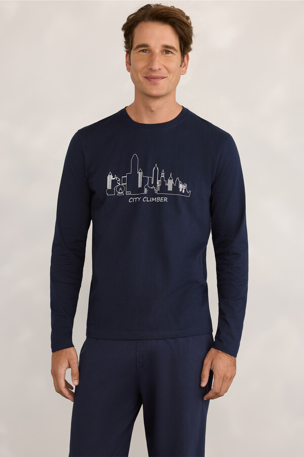 Milano Pijama estampados Navy