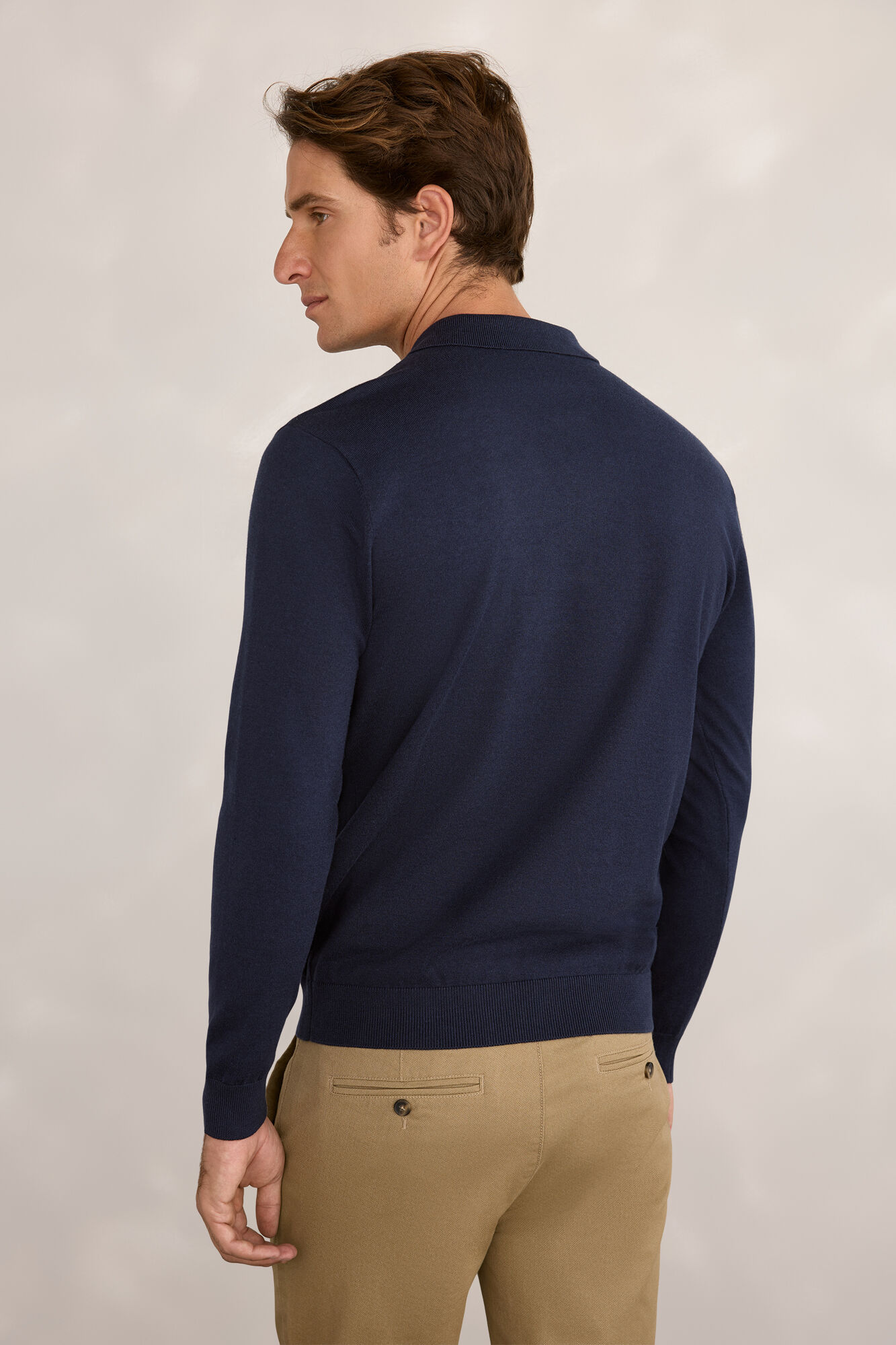 Milano Botones de jersey de polo Navy