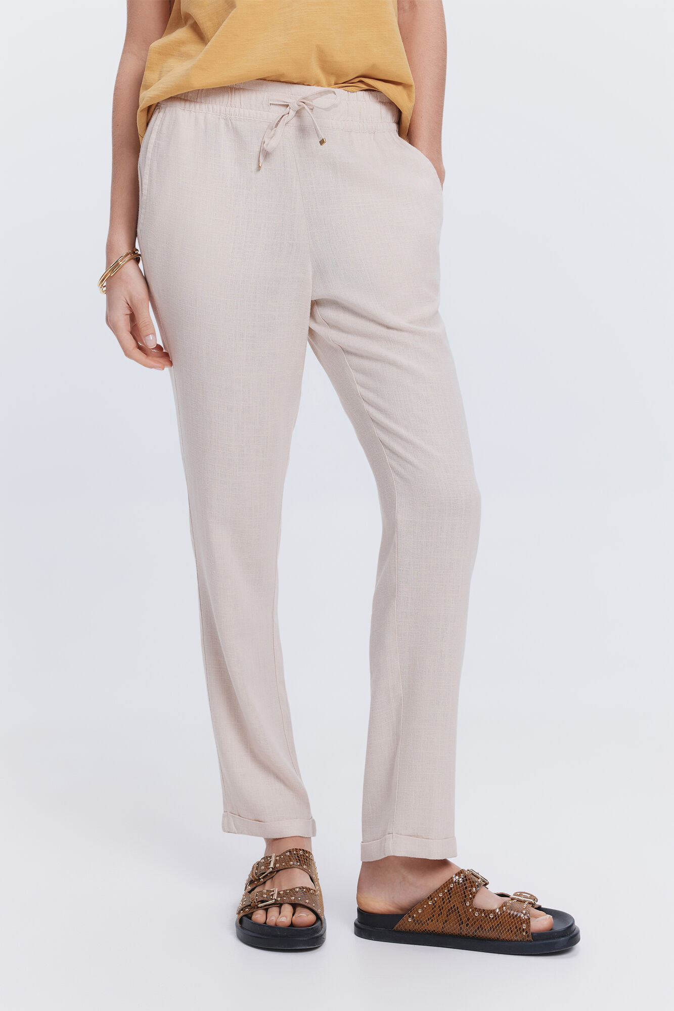 Milano Pantal&oacute;n largo lino