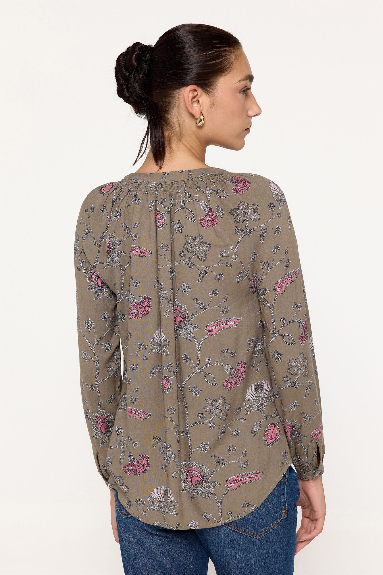 Milano Blusa cuello pico Verde