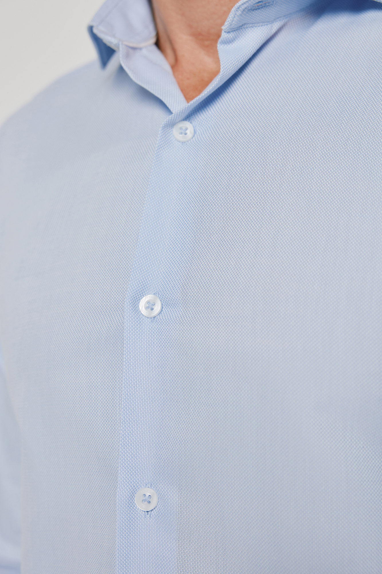 Milano Camisa de vestir de manga larga Azul Claro