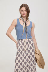 Milano Camiseta elástica tirante ancho Verde