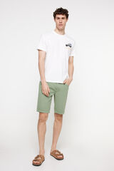 Fifty Outlet Bermudas denim estructura. Verde