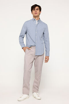 Fifty Outlet Camisa Popelín Cuadros Azul
