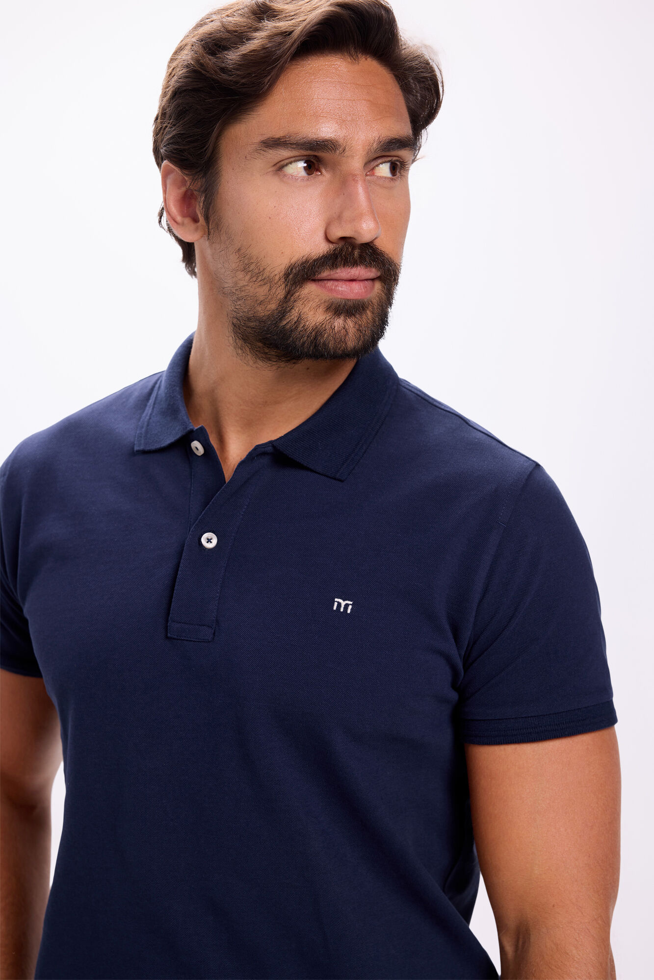 Milano Polo b&aacute;sico de piqu&eacute; Navy