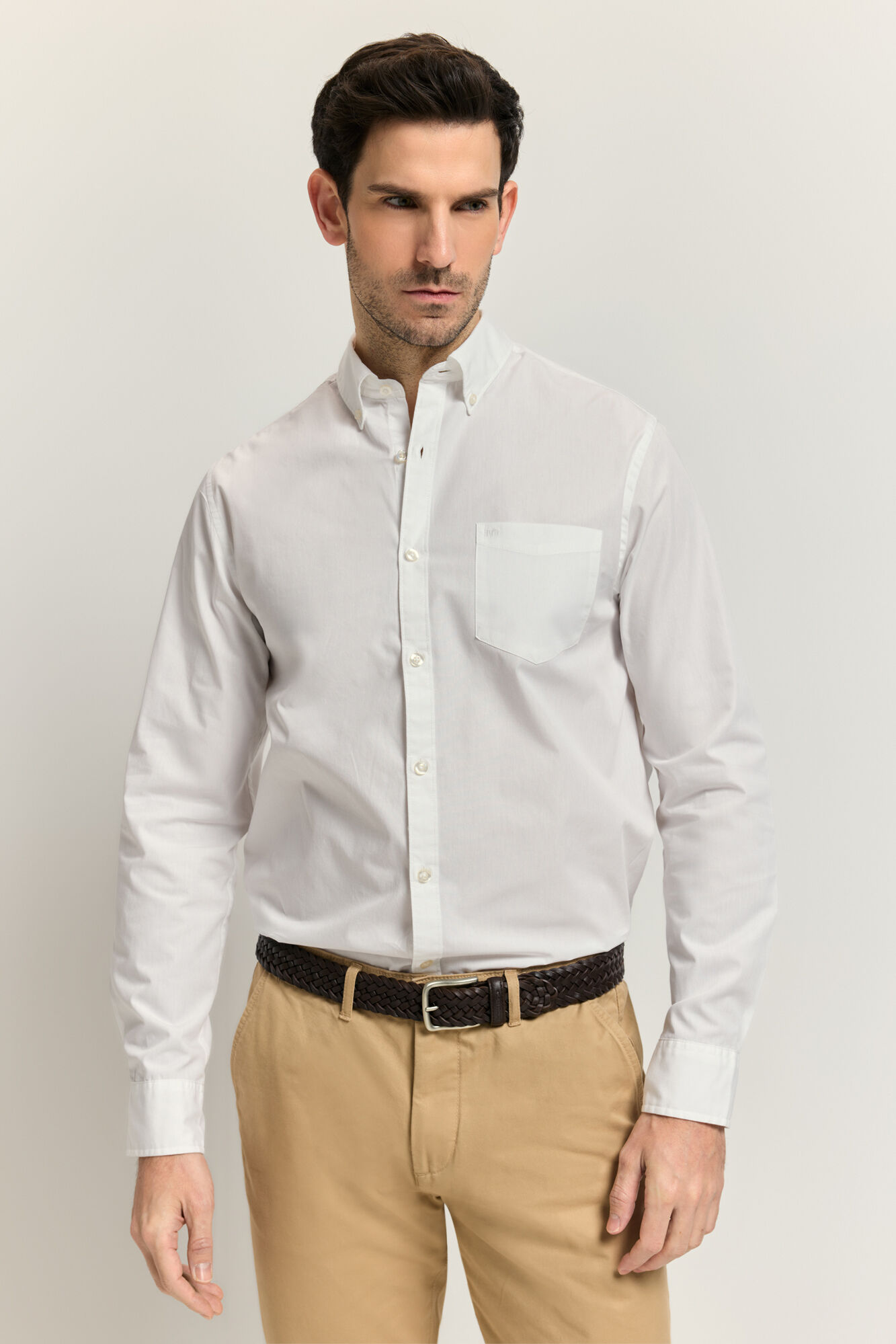 Milano Camisa lisa manga larga