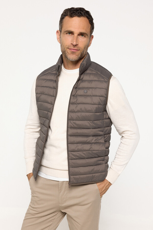 Milano Chaleco cremallera Beige