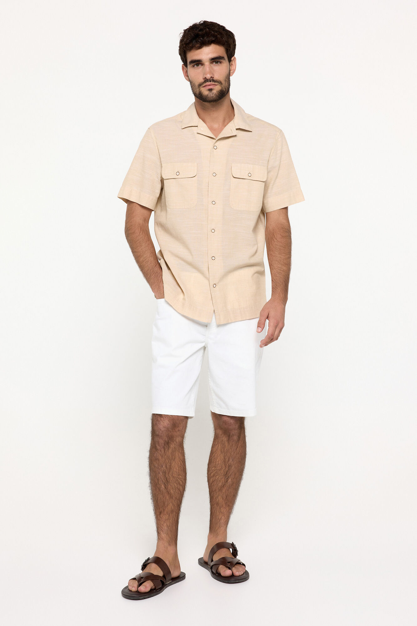 Milano Camisa solapa bolsillos