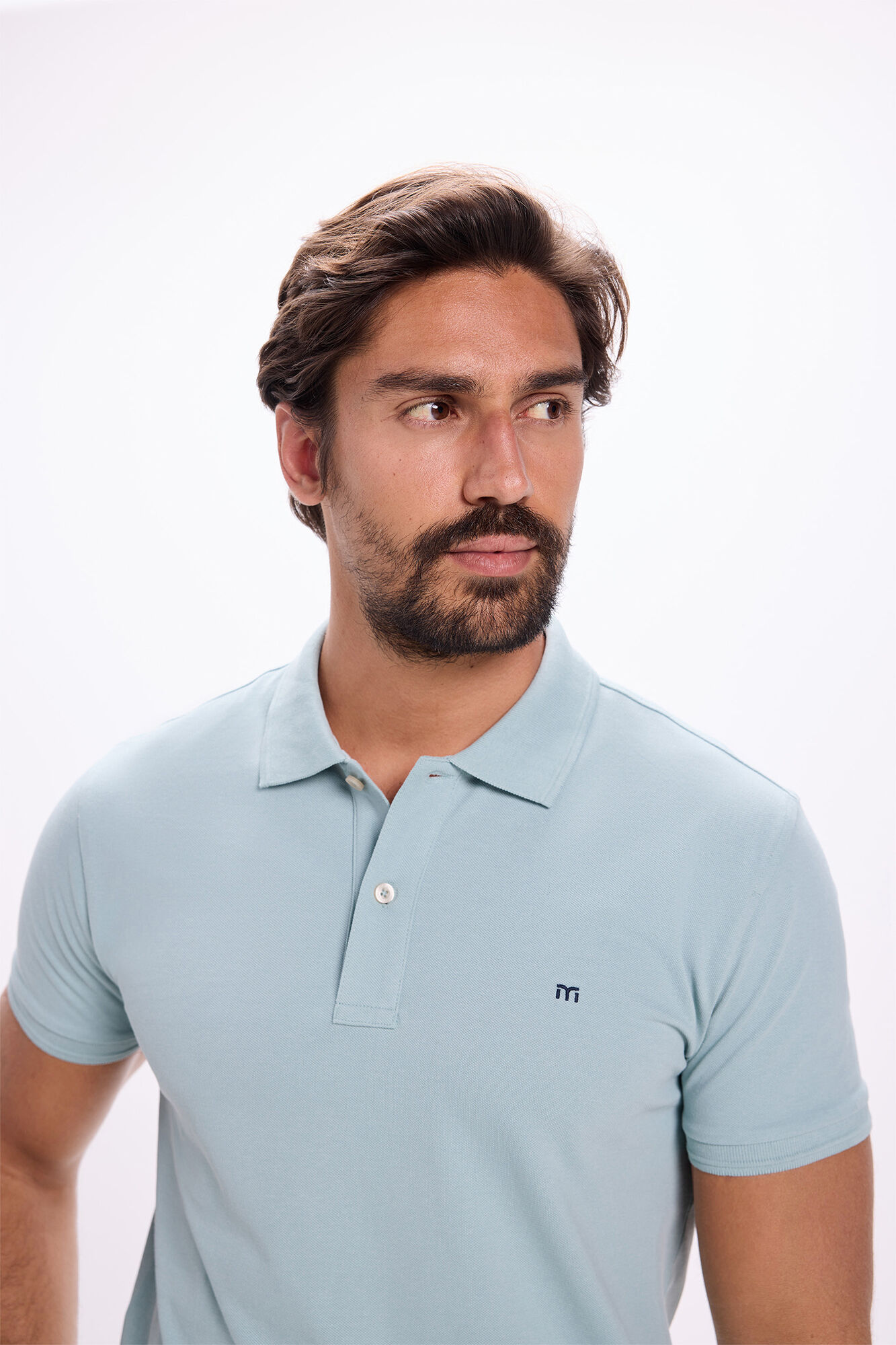 Milano Polo b&aacute;sico de piqu&eacute; Azul